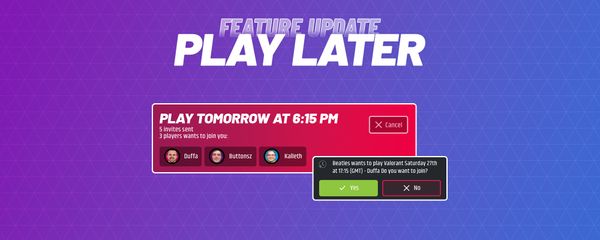 ⏰ Play Later